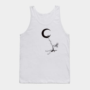 Crecent heart moon gothic fairy Tank Top